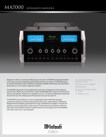 McIntosh MA-7000 - Brochure